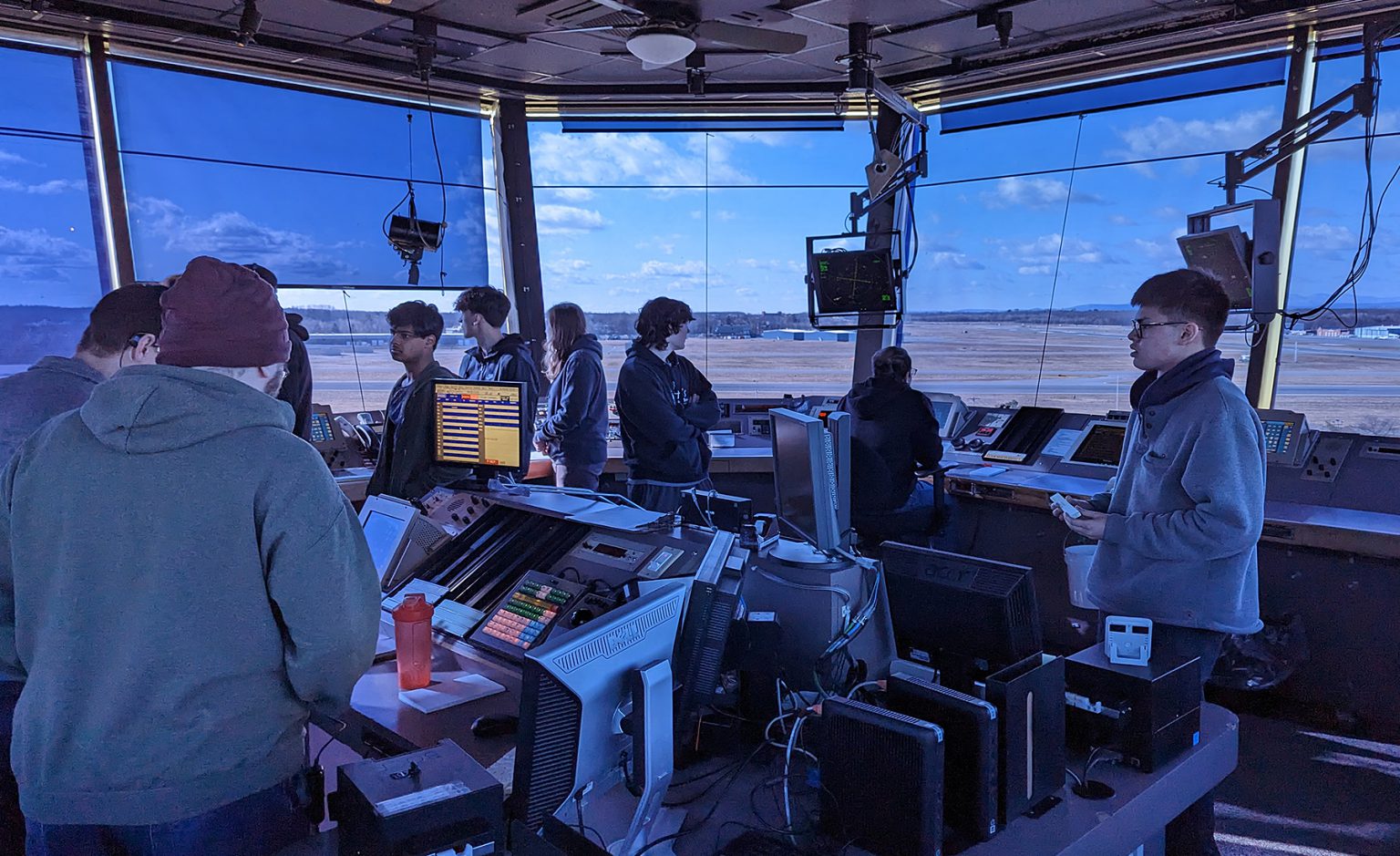 Aerospace Engineering students visited the Albany Air Traffic Control ...