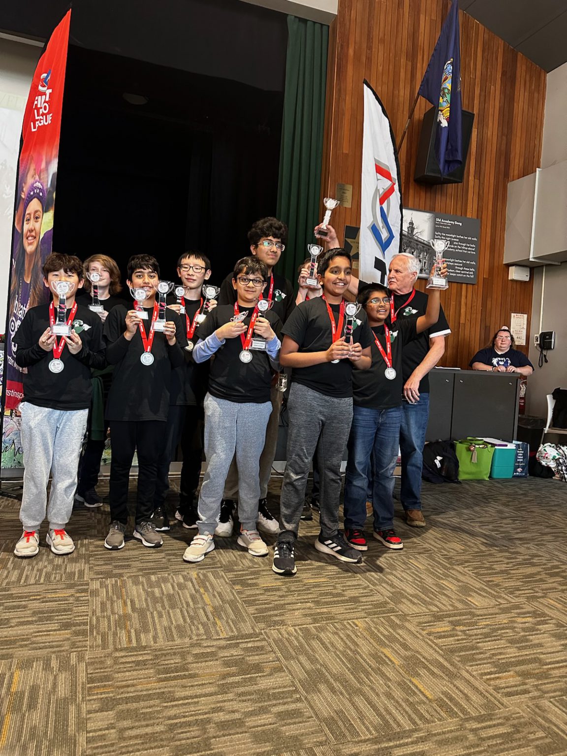 One of our middle school FLL teams, "Data Deleted," competed at the FLL